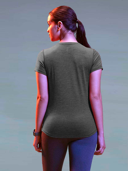 Lyra WomenS Rapid Dry Short Sleeve Breathable And Flexible Fit Active Top