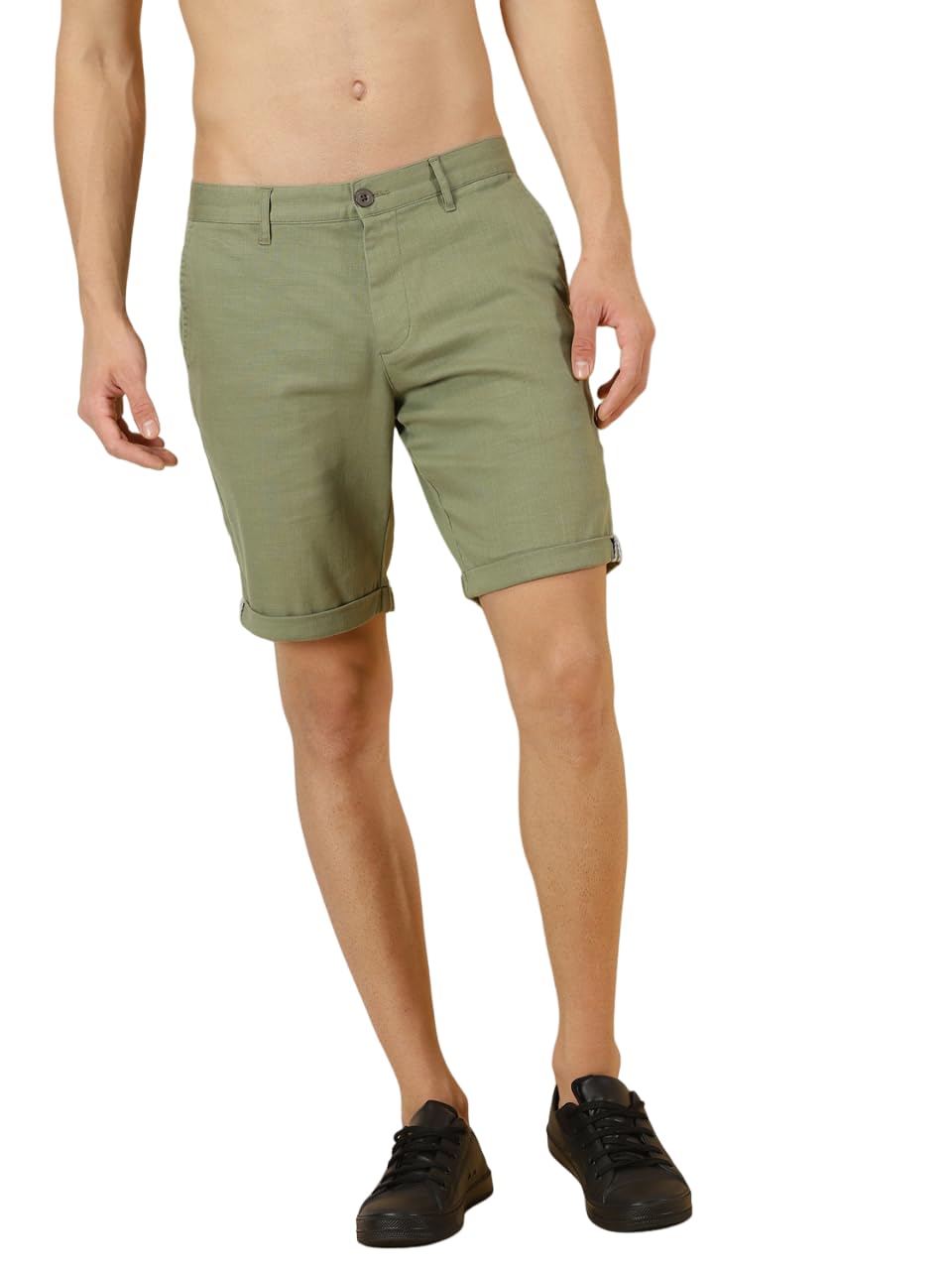 Thomas Scott Mens Regular Shorts (TSB019_Olive