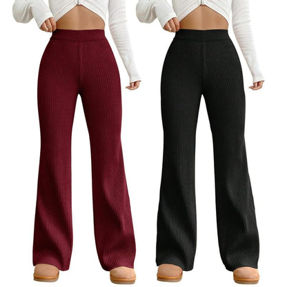 Tee Projekt Regular Fit Trousers for Women| Korean Trousers for Women Maroon-Black