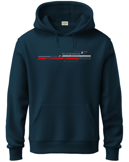 ADRO Mens Cotton Neck Hooded Sweatshirt (H24-M-RAC-SB_Teal