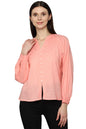 Allen Solly Women Casual Cotton Full Sleeve Stretch Button-Down Shirt