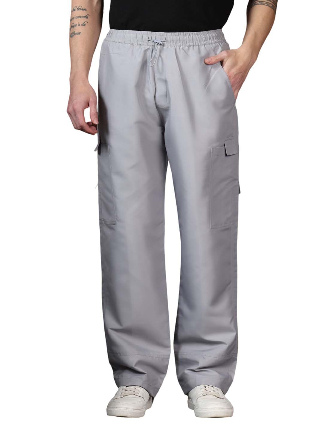 Kotty MenS Cargo Pants | Cotton Cargo Pants For Men | Comfortable & Stylish Cargos(Grey,30)