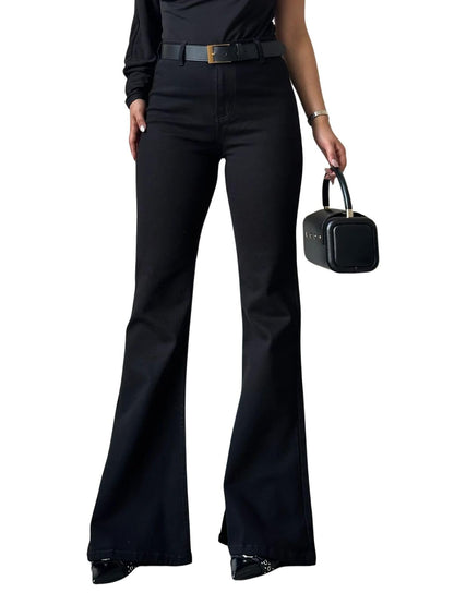 Greciilooks High Waist Jeans For Women  Wide Leg Straight Fit Denim | Baggy Cargo Style Casual Pants For Girls & Daily College W