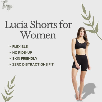 Xjarvis Lucia Shorts For Women Stretchable, Yoga Shorts Soft, Squat-Proof & Breathable, Cycling, Running For Skin Fit Tights & G