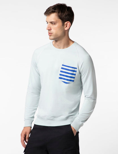 FYLTR Mens Casual Raglan Sleeve Sweatshirt with Pocket Detail - Full Sleeve | Rib Hem & Cuff | Casual Winterwear for Men