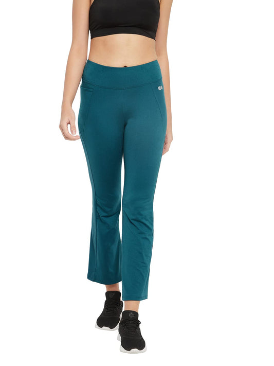 Clovia Track Pants for Women, Track Pants, Gym Track Pants for Women, Women Track Pants, Womens High Waist Stretchable Flared A