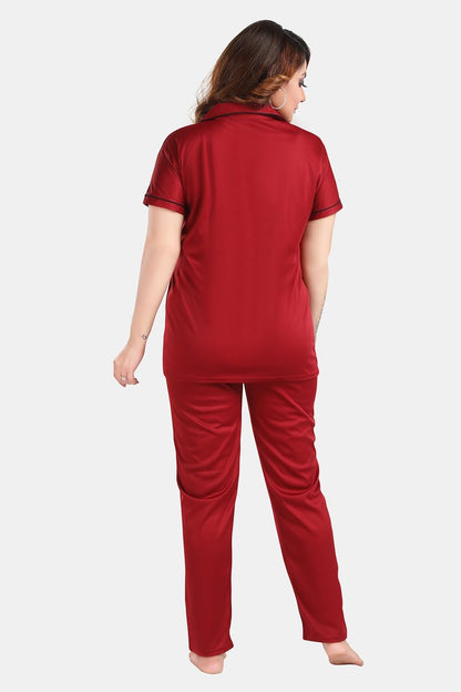 Fabme WomenS Regular Fit Button Down Shirt (Nw0337_Maroon