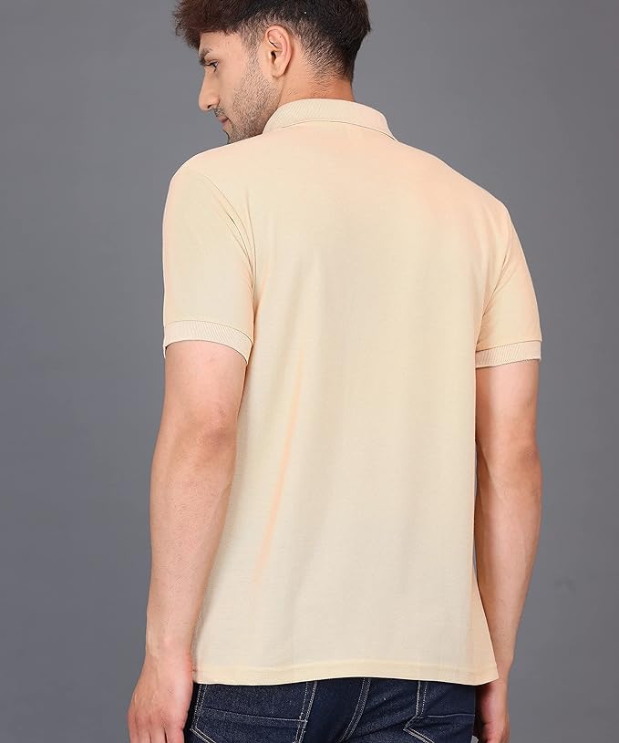 Baghadbillo MenS Regular Fit Solid Polo Half Sleeve T-Shirt