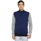 Turtle Men Navy Blue & Black Solid Neck Pullover