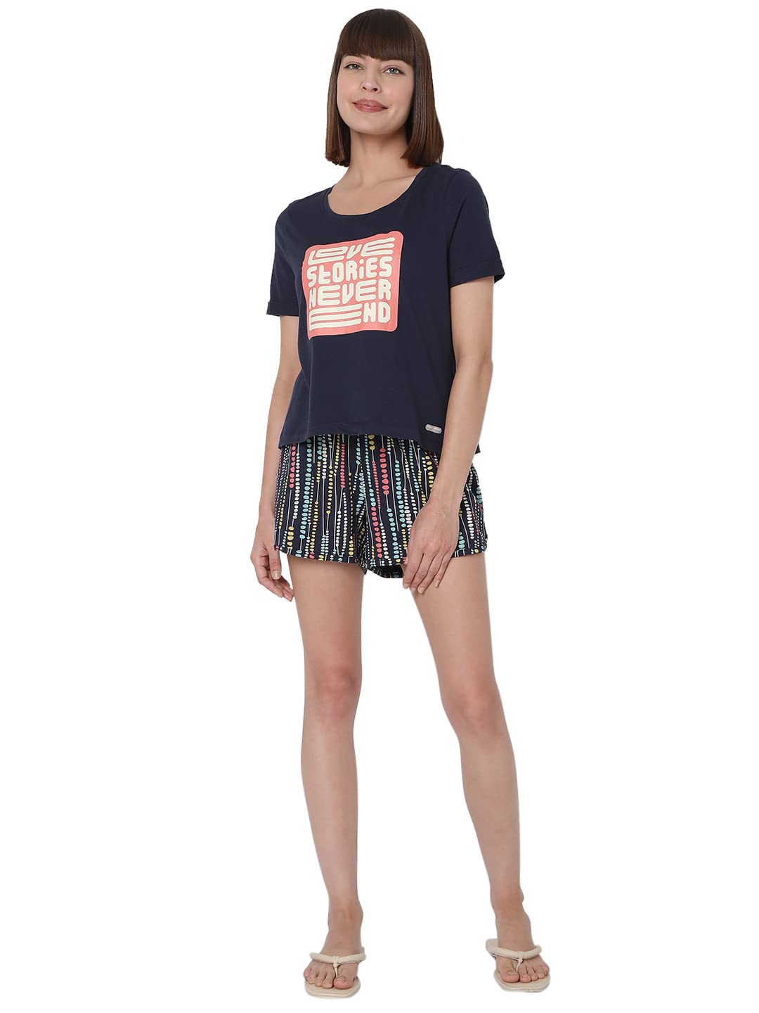 Vero Moda Ease Regular Fit Night Set (10272395_Black Iris_M)