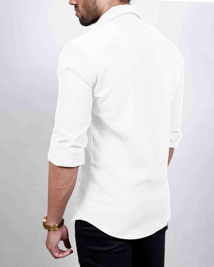 I Enterprise MenS Regular Fit Solid Soft Touch Cotton Casual Shirt Design With Spread Collar & Full Sleeve Pack Of 2_Color_Mult
