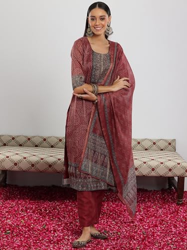 Libas WomenS Silk Blend Kurta Set (49138