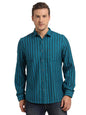 Turtle Men Cotton Melange Slim Fit Regular Fitvy Blue Check Full Sleeve Casual Shirt