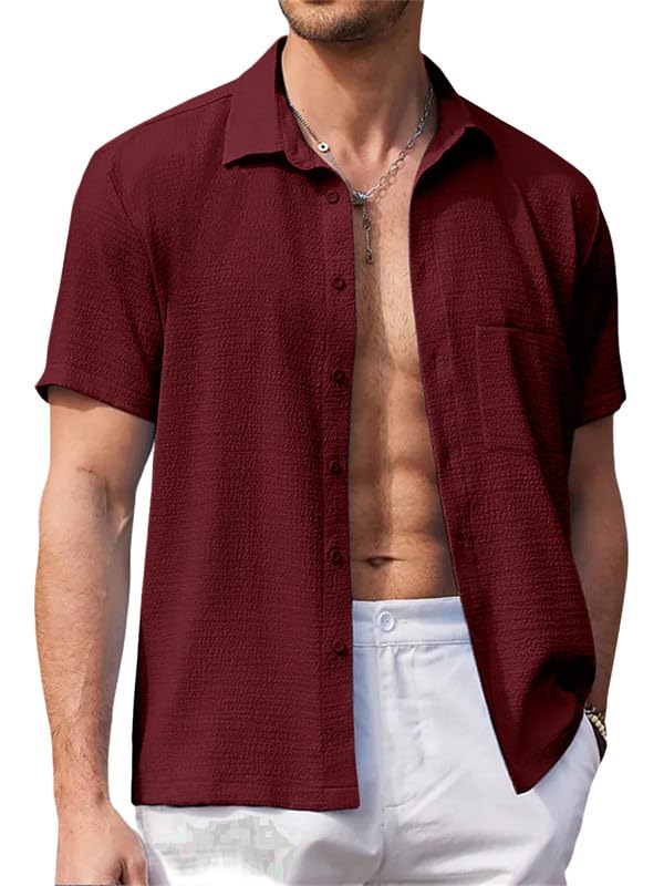Tee Projekt Shirt for Men Stylish Popcorn Textured Shirt & Regular Fit Casual Shirt l Boys Shirts l Event Shirt