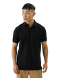 The Souled Store Solids: Black Short Sleeve Collared Neck Regular Fit Cotton Polos for Men and Boys