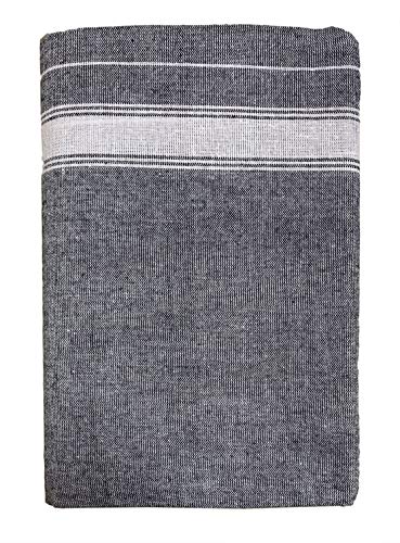 Prakasam Cotton Mens Colour Thalapathi Border Single Dhoti/Size1.28X2.00 Mtrs/Combo Pack Of 2 Dhoties