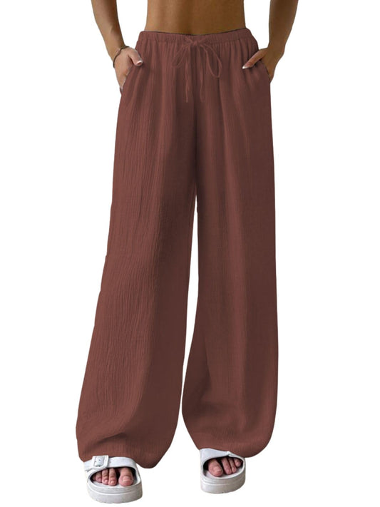 Greciilooks WomenS Regular Trousers (Gl-Dp-Tr1028_Brown