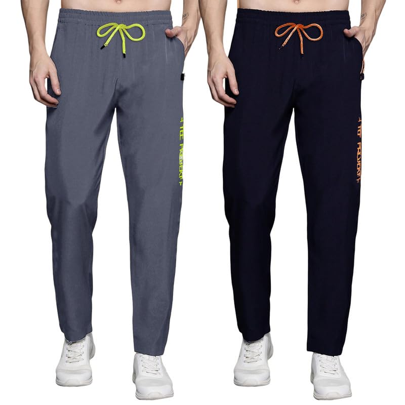 Pinkmint Combo Track Pant for Men Soild with Pocket Active Wear ll Gym Wear (Pack of 2)