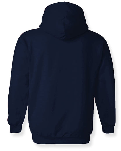 ADRO Men's Cotton Neck Hooded Sweatshirt (H21-M-SCM-NB_Navy)