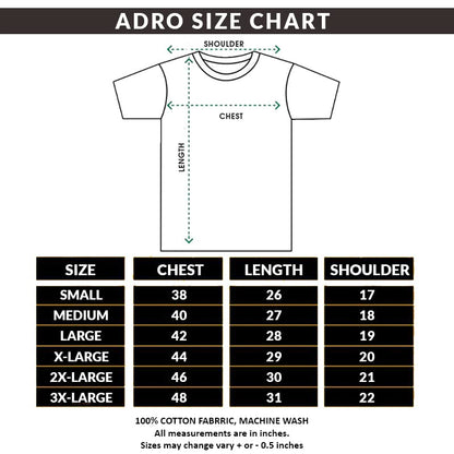 ADRO You Decide Mens Printed T-Shirts (RNR-M-DEC-SK_SkyBlue)