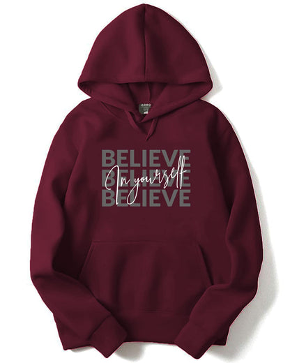ADRO Believe in Your Self Printed Hoodie/Sweatshirt for Men