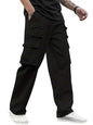 Veirdo Mens Cotton Baggy Fit Ankle Length Mid Rise 6 Pocket Cargos