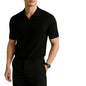 Leriya Fashion MenS Cotton Regular Fit Polo T-Shirt  Plain & Comfortable Black
