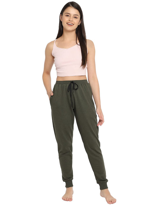 Clovia WomenS Chic Basic Cuffed Joggers Pyjama (Lb0201P05_Grey_Xxl)