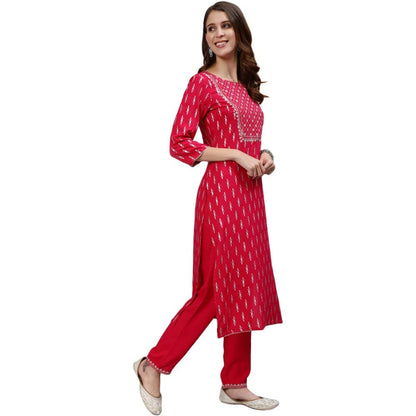 anubhutee Women Rayon Kurta