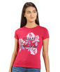Lyra Pure Cotton Round Neck Printed T-Shirt For Women