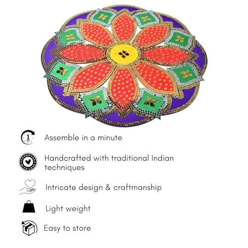 One Minute Rangoli - Red 12