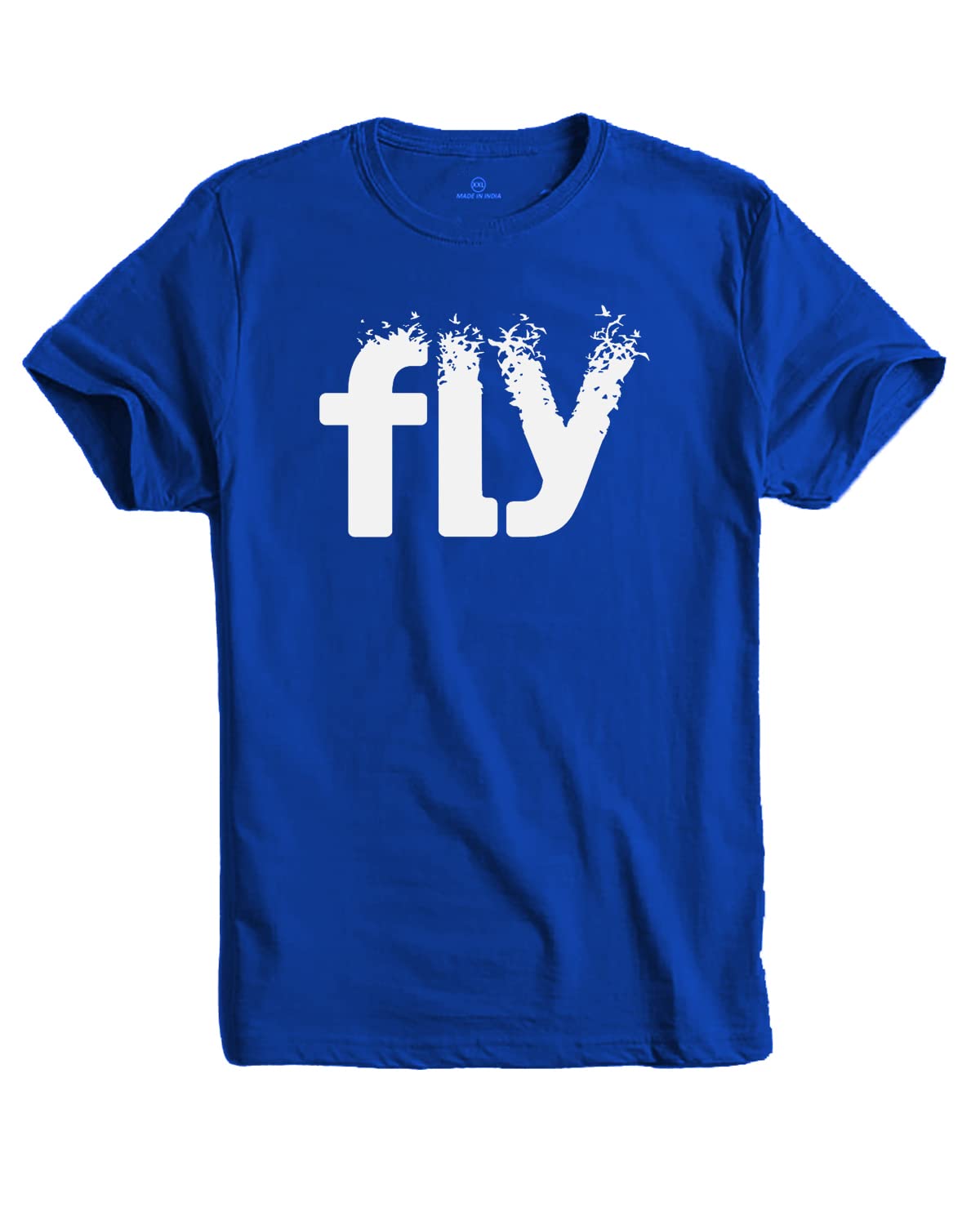 ADRO Men's Printed Cotton T-Shirt | Regular Fit | Round Neck | RNR-M-FLY-RB
