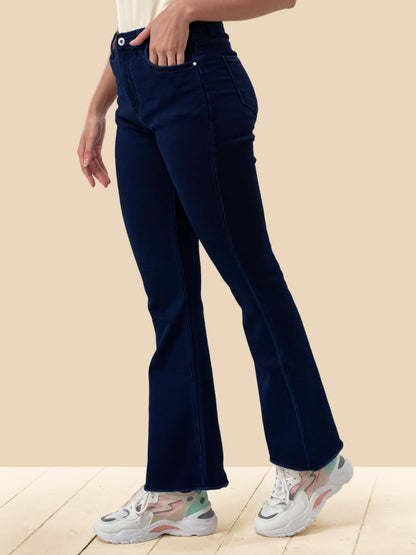 Lyra WomenS Mid-Rise Flared Bootcut Jeans|Stretchable Fabric For Comfort|Trendy & Stylish Denim|Size - 28