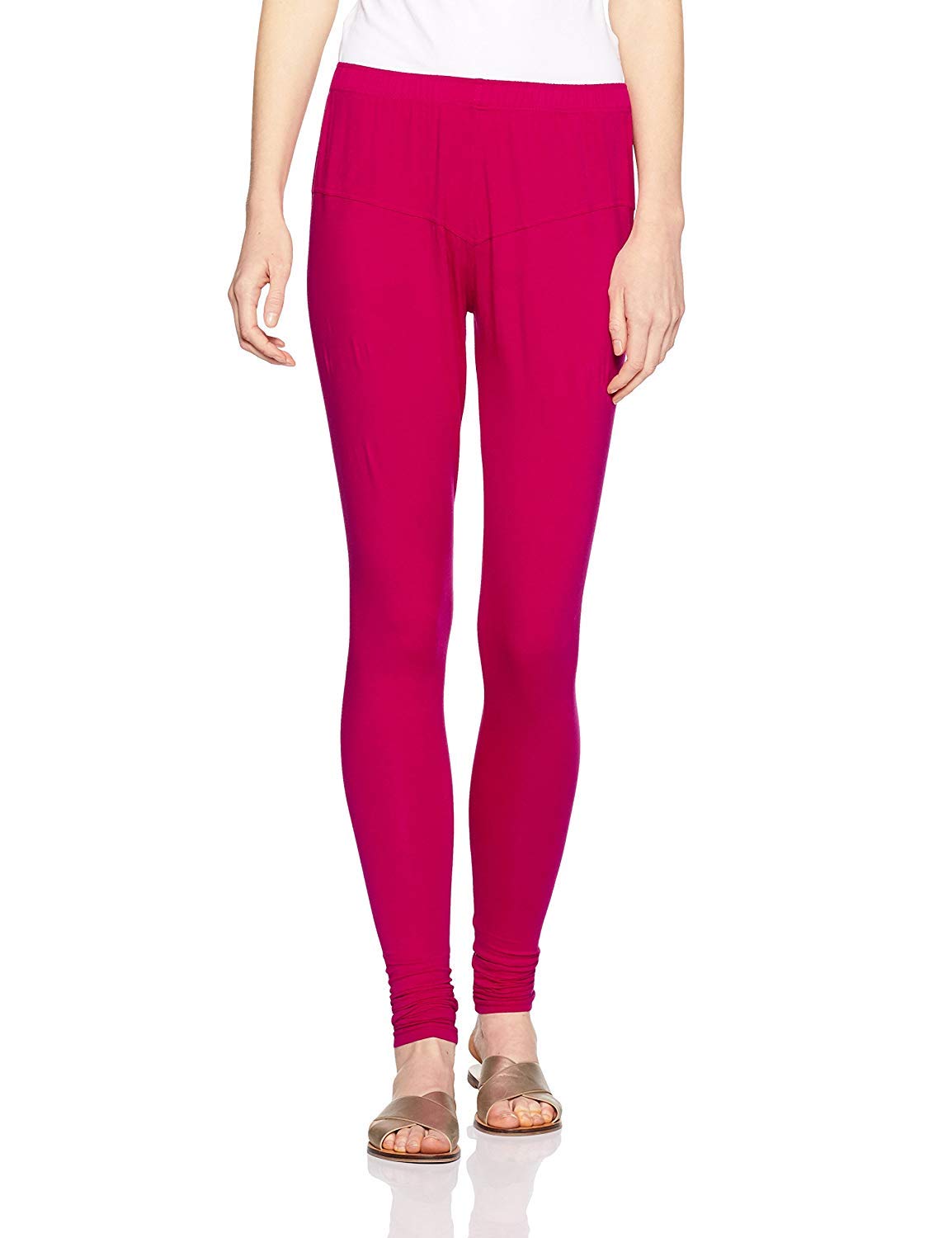 Lux Lyra Women Solid Premium Cotton Churidar Leggings | Mid-Waist | Fashionwear Loose Fit (Large) | Rise Style: Mid Rise