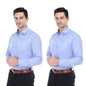 Xjarvis Clifton MenS Regular Fit Cotton Blend Plain Shirt  Full Sleeves Casual & Formal Summer Shirt With Pocket Design & Sprea