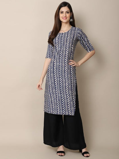 Pinkmint Straight Vibrant Colour Crepe KurtiS For WomenS Ll Fashion Fusion Kurti Ll Summer Kurti (Pack Of 6)