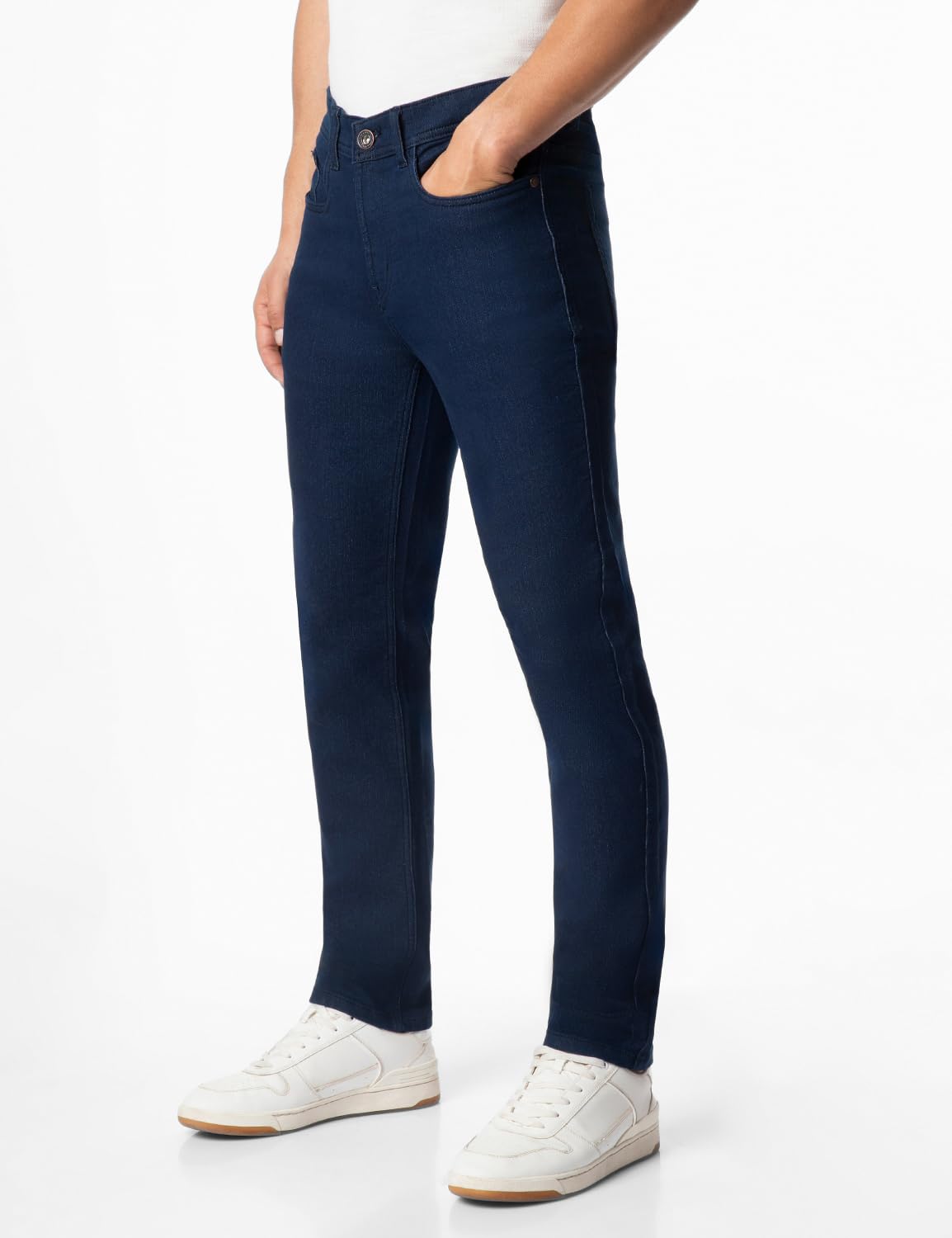 INKD Mens Regular Jeans (INKAW23MJN-020_Indigo-Deep Sea