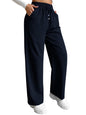 Leriya Fashion High Waist Trousers For Women  Flared Korean Style Formal Pants | Elegant Workwear For Office, College & Events B