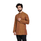 Fabindia Men Pintuck Short Kurta Cotton_S Rust
