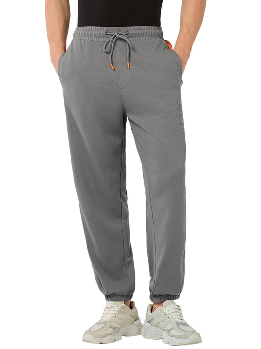 Bewakoof MenS Side Panel Oversized Fit Terry Joggers_694340_Blue_L