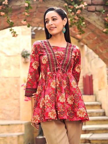 Leriya Fashion Solid Regular Fit Women TOP (LF-W.TOP-W2221_RED