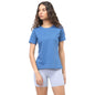 Nobero WomenS Solid Regular Fit T-Shirt (1W-Twts-R0003_Marine