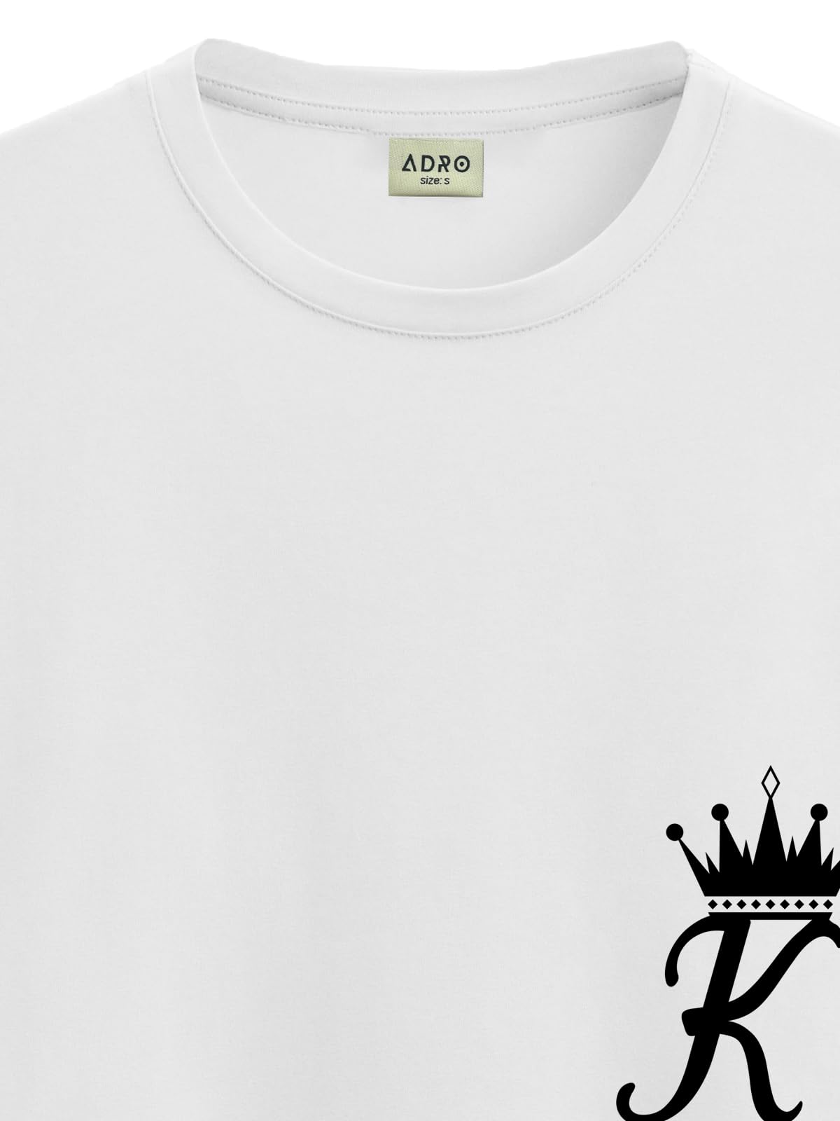 ADRO T-Shirts for MenChest Printed T-Shirt for MenCotton Tshirt for Men|RN24-STICK-KK-WH