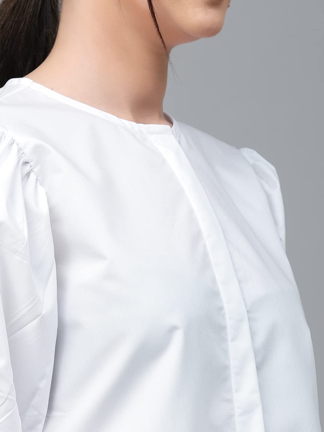 Style Quotient Women Solid Light Blue Polycotton Regular Formal Shirt