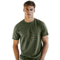 Nobero MenS Typography Regular Fit T-Shirt (1M-Twts-C0818-Sa_Olive Green