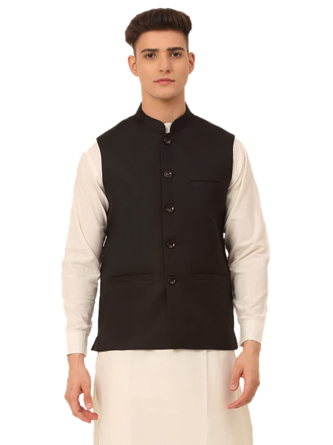 Jompers Mens Solid Nehru Jackets