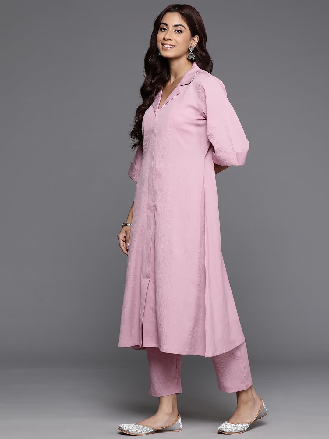 Varanga WomenS Chanderi Kurta Set  Elegant & Comfortable Ethnic Wear For Women, Perfect For Special Occasions