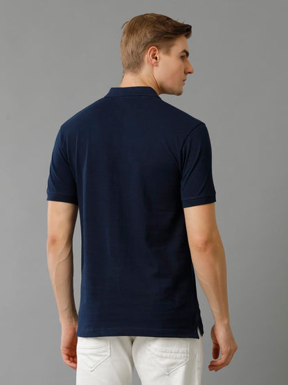 ADRO Premium Cotton Polo for Men (PN23-H-PLN-NB_Navy)