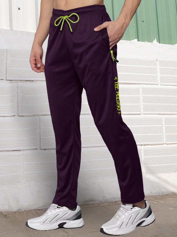 Tee Projekt Men Lycra Soild Track Pant,Mens Lycra Track Pant,Running Wear, Sports, Fancy Sports Jogger,Mens Sports Regular Fit