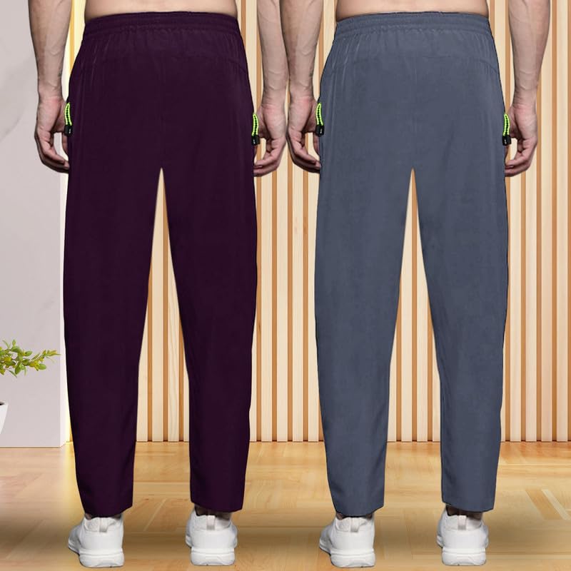 Pinkmint Combo Track Pant for Men Soild with Pocket Active Wear ll Gym Wear (Pack of 2)